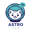 Размещение интеграции в Telegram. Логотип Телеграм канала ASTROKOT 🐾